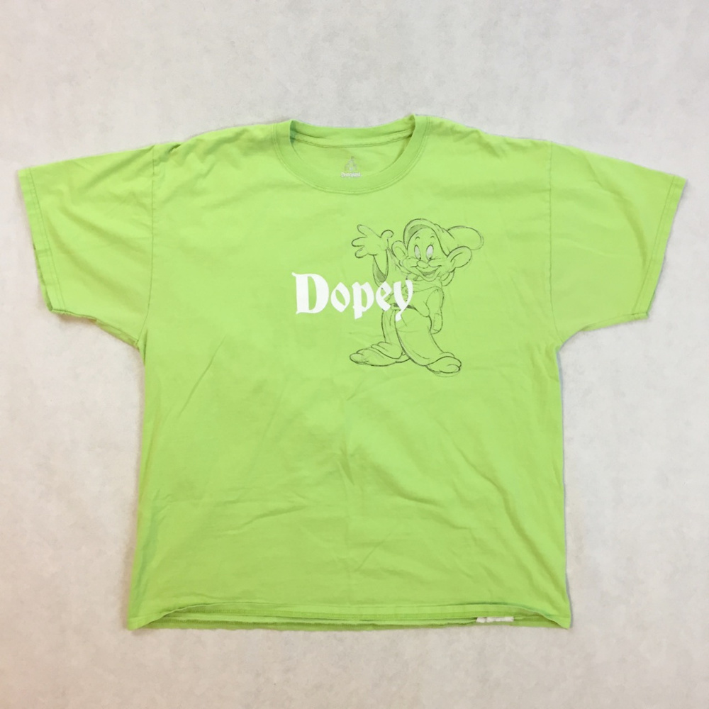 Seven Dwarves Dopey Lime Green Tee